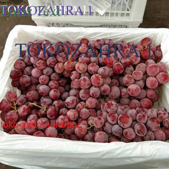 BUAH ANGGUR MEERAH IMPORT CINA / 1 KRAT ( 1BOX ) MANIS