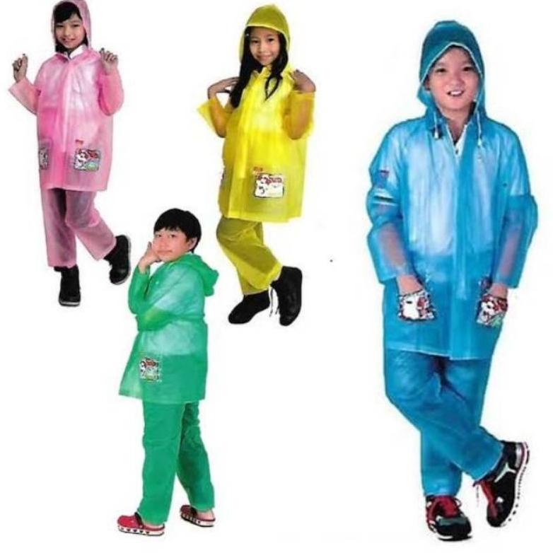 Setelan Jas Hujan Anak / Raincoat Kids / Mantel Hujan Elmondo Anak
