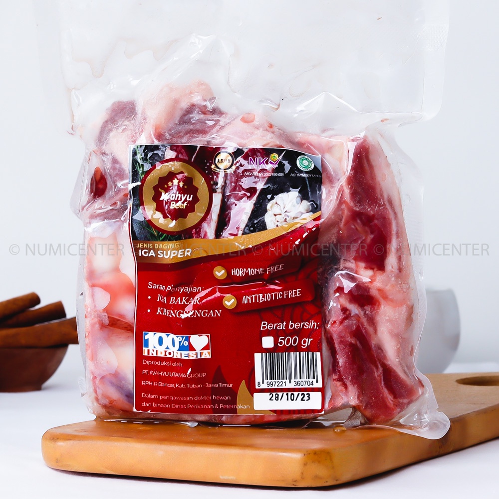 

Daging Sapi Iga Super Organik Halal Wahyu Beef - Green Poultry