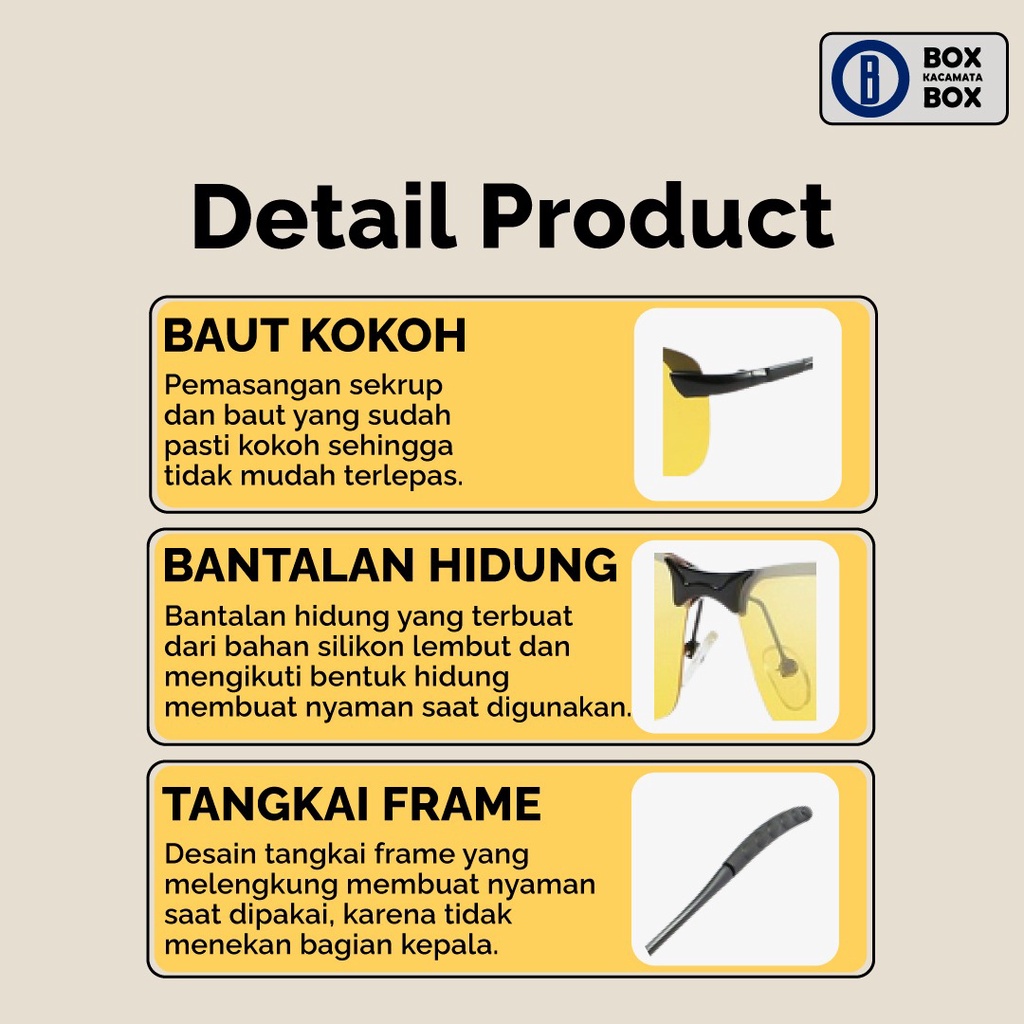 Kacamata Anti Silau Night Vision Berkendara Malam Kekinian 3043