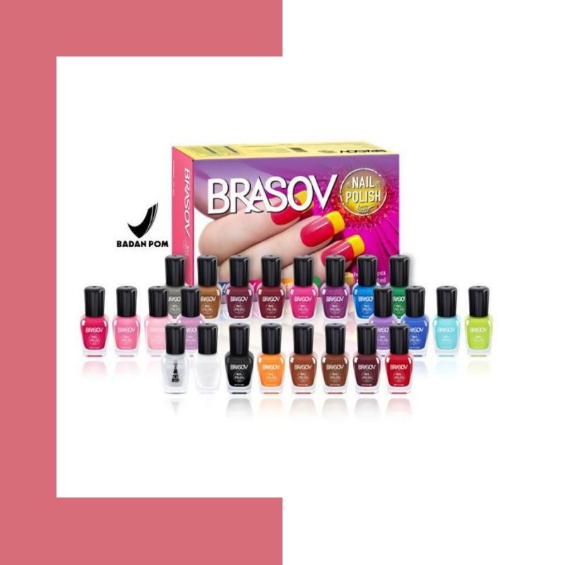 KUTEK BRASOV WARNA HALAL MURAH 8ML | CAT KUKU NAIL POLISH 8ML BPOM