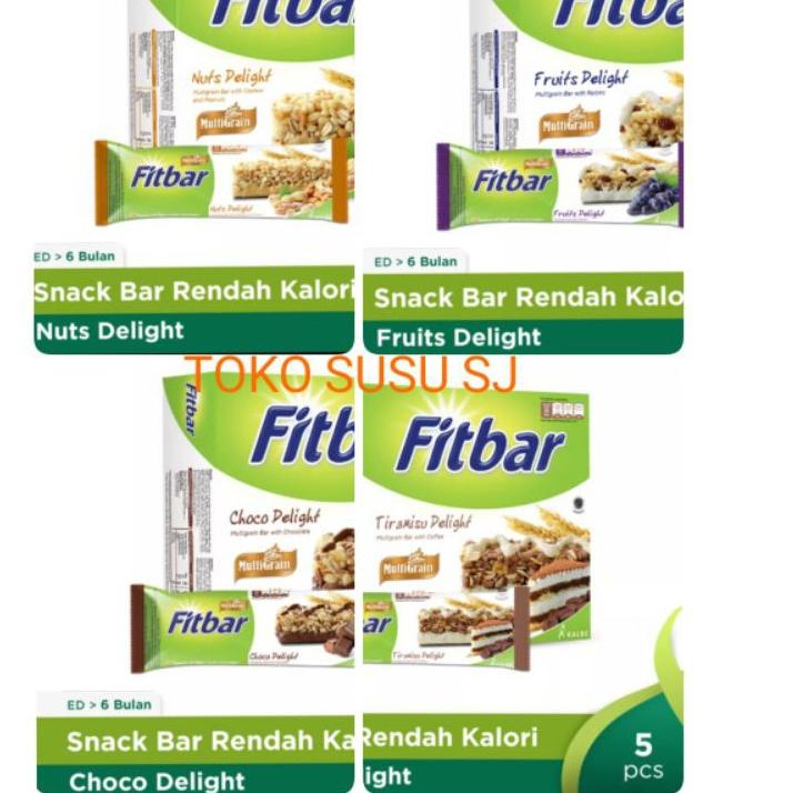 

Kodew3W7i--FITBAR MULTIGRAIN 5 X 22 G TIRAMISU FRUITS NUTS CHOCO DELIGHT/ FIT BAR