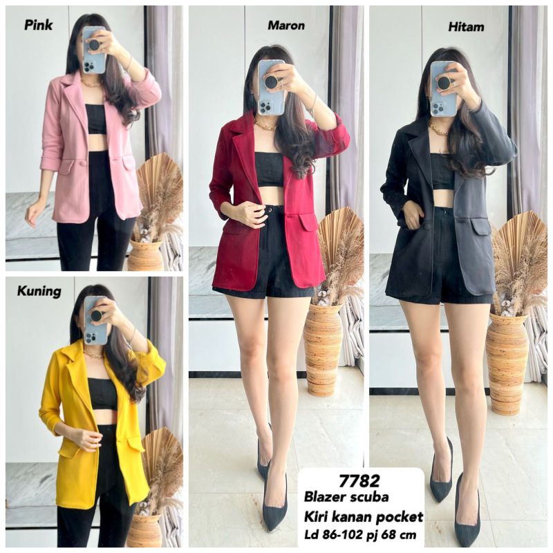 BLAZER SCUBA WANITA MV_7782 IMPORT