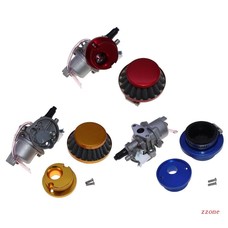 Karburator Motor Mini Dengan Filter Udara Pengganti Untuk 43cc-49cc 2 Stroke ATV Quad Dirt Bike Scooter