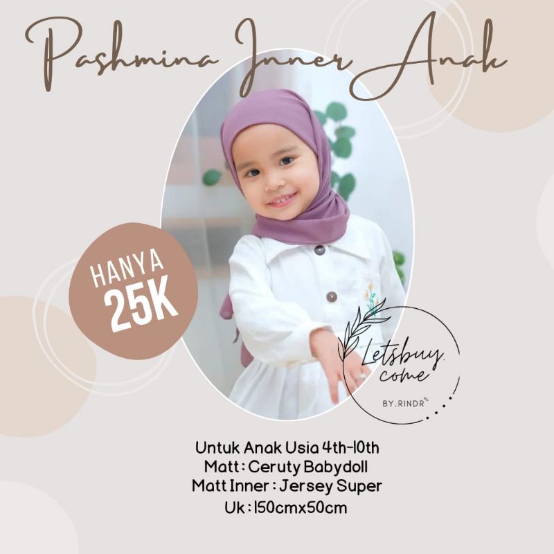 PASHMINA INNER ANAK