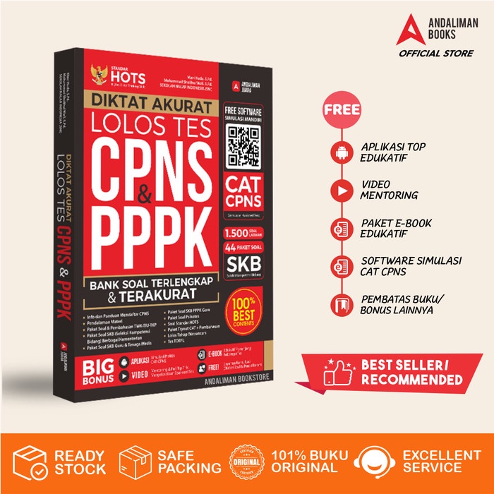 

✨COD✨ Buku Lolos Tes CPNS - DIKTAT AKURAT LOLOS TES CPNS & PPPK