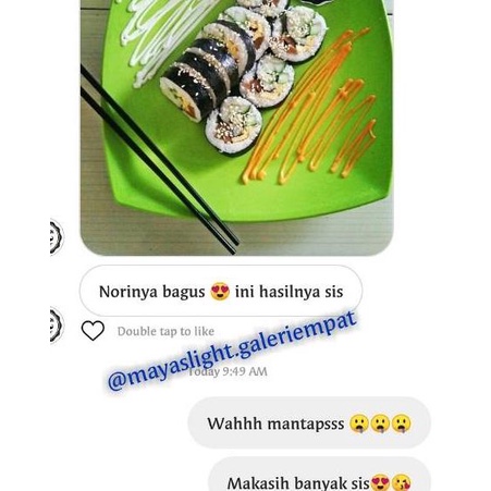 

Termurah dan terbaik Nori rumput laut isi 20 lembar seaweed bahan sushi kimbab bento murah gas !!