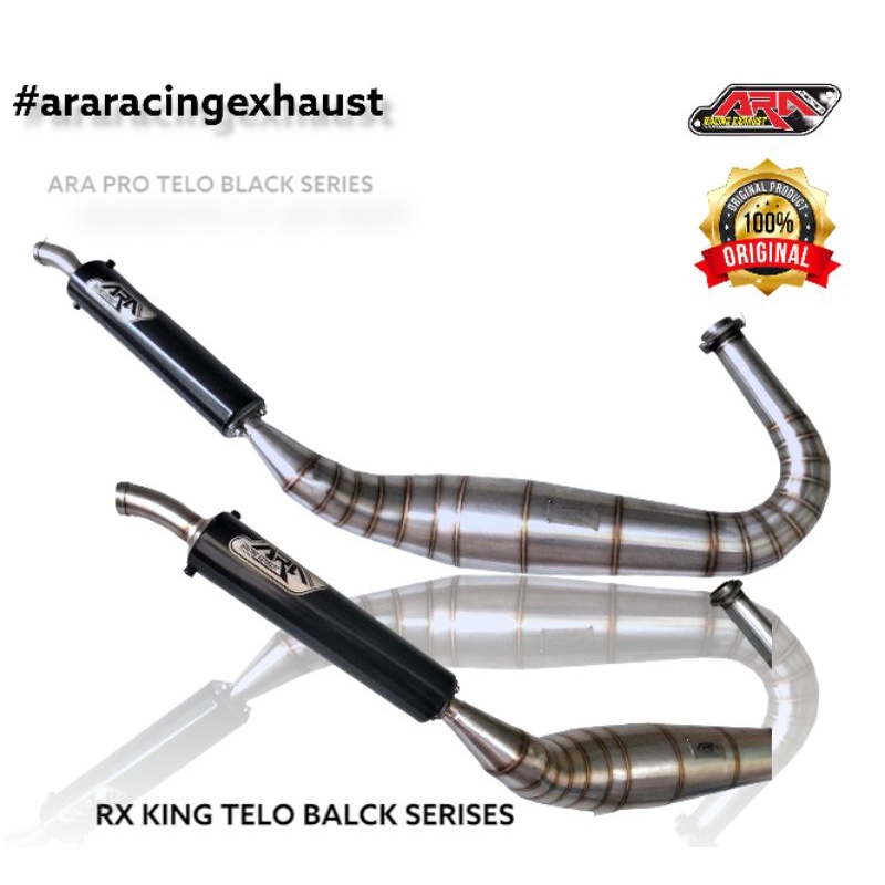 knalpot rx king cobra stainlees ori ara racing exhaust