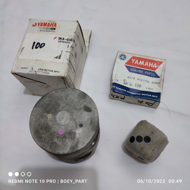 Piston seher dan ring Seher RX king rxking rxk 3ka Izumi OS oversize 100 original Yamaha nos