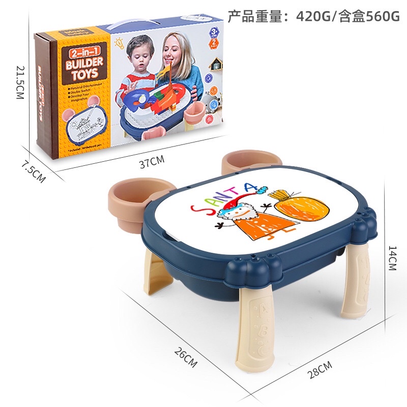 READY STOCK Meja Puzzle Proyektor Gambar 3In1 / Puzzle Projector Painting Table FREE BUBBLE