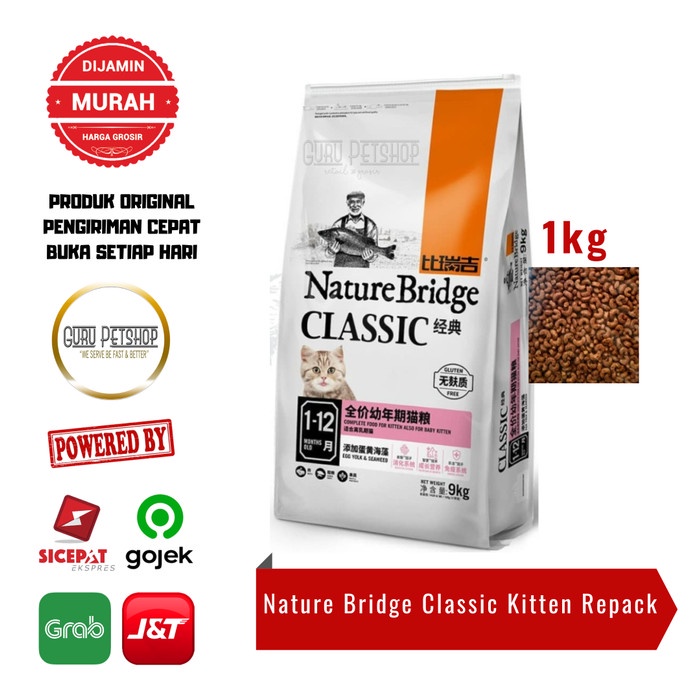 Nature Bridge Classic Kitten Cat Food 1kg Nature Bridge Kitten