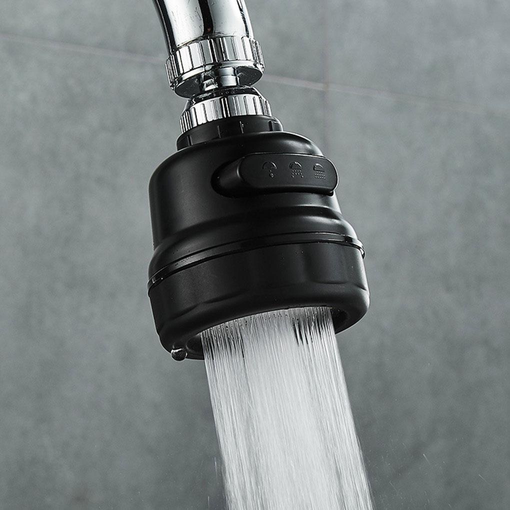 Sink Adjustable Faucet Extender Stainless Steel Rotasi 360derajat Tap Adapter Ekstensi Konektor Fleksibel Spray Nozzle