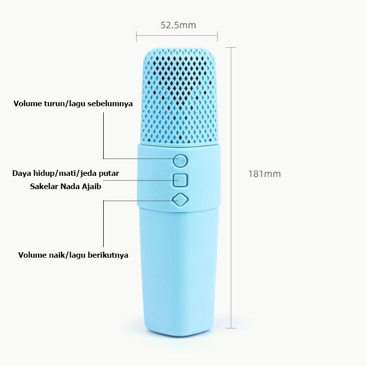 Mikrofon K9 Wireless Microfon Anak Bluetooth Model Kardon Karaoke Player Microphone Speaker (kop koneksi Bluetooth)