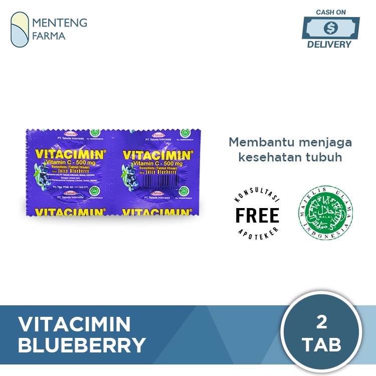 Tablet Hisap VITACIMIN Blueberry