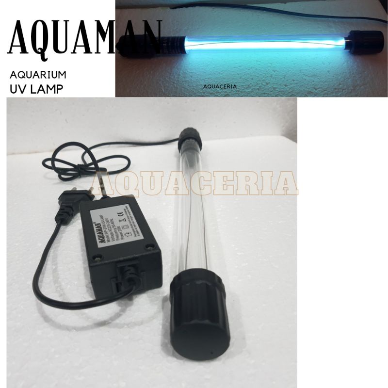 Lampu UV 20W Aquarium kolam AQUAMAN WP-20W-UV LAMP Sterilizer Filter Ultraviolet