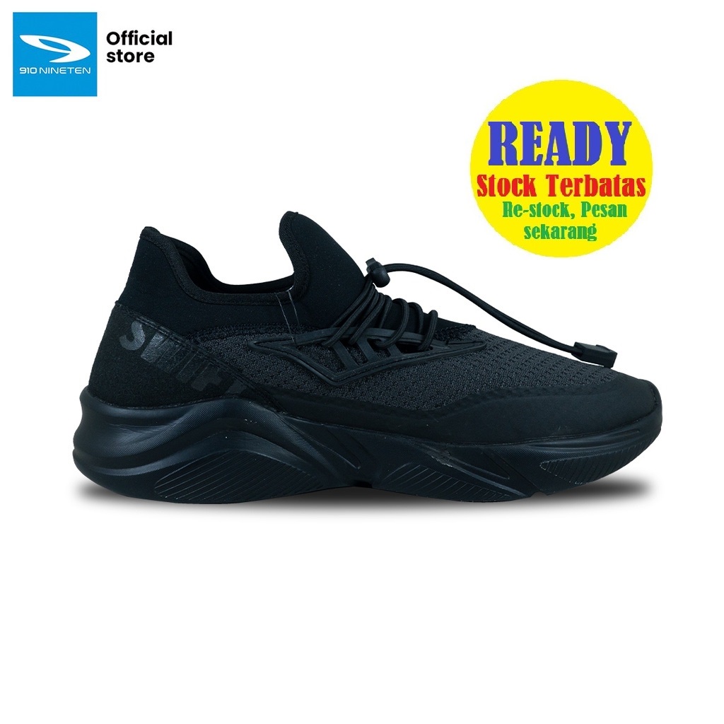 910 Nineten Ryu Swift Sepatu Training - Hitam