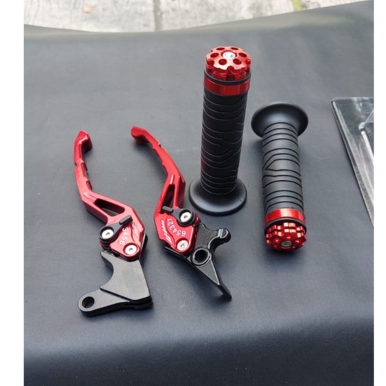 Satu Paket Handle Rem Aerox 155 Lexi Freego Plus Sepasang Handgrip