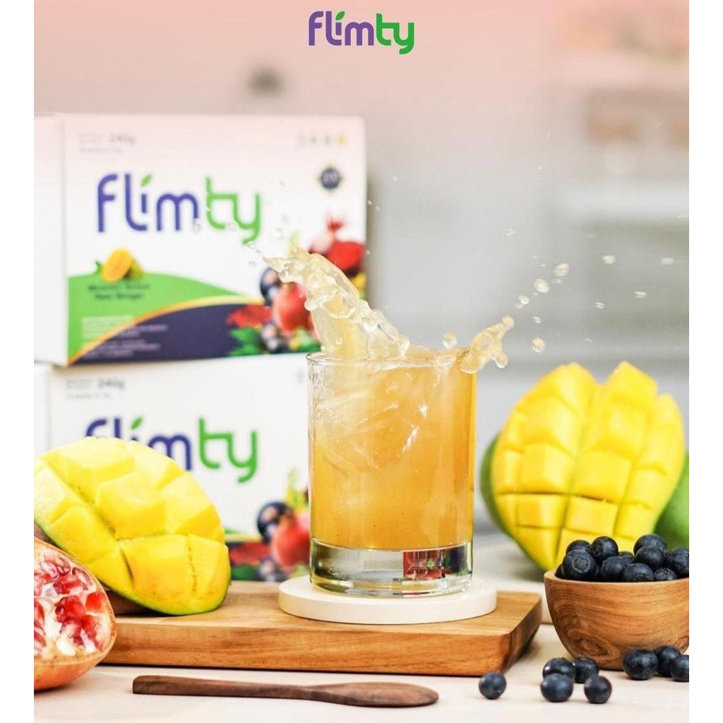 Flimty Fiber Blackcurrant Raspberry Mangga Flimty Detox Langsing Sehat