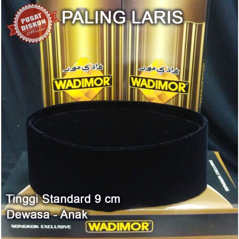 Peci Songkok Kopiah Wadimor Hitam Polos Peci Hitam Peci Polos Songkok Hitam Songkok Wadimor AC Tinggi 9 AC/Non AC Songkok Wadimor AC, Non AC, Tinggi 7, 8, 9, 10 ORIGINAL Peci Hitam Polos Beludru