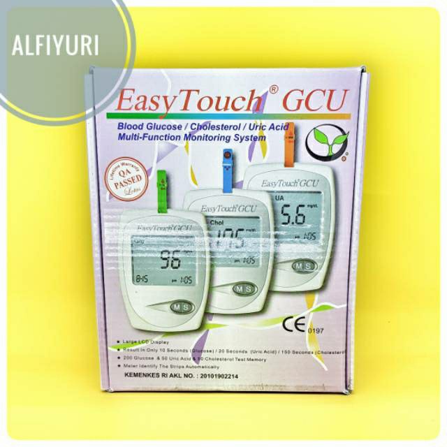 Alat Cek Gula Darah 3In1 Easy Touch Gcu [Ready]