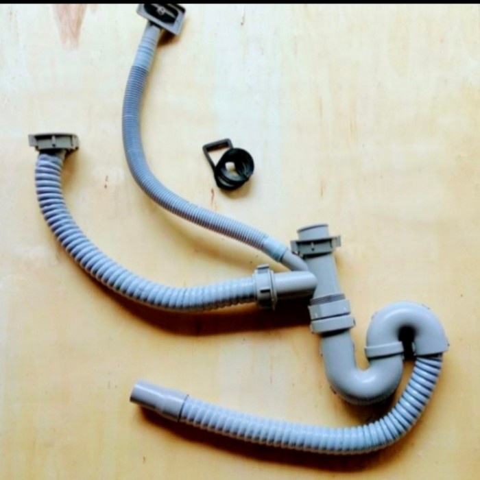 Selang Pembuangan Kitchen Sink Cabang/Selang Bcp Double Lengkap/Afur