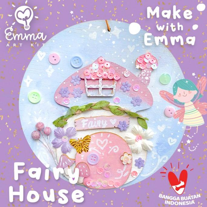 

Make With Emma Art Kit: Rainbow Fairy House Craft BONUS white marker