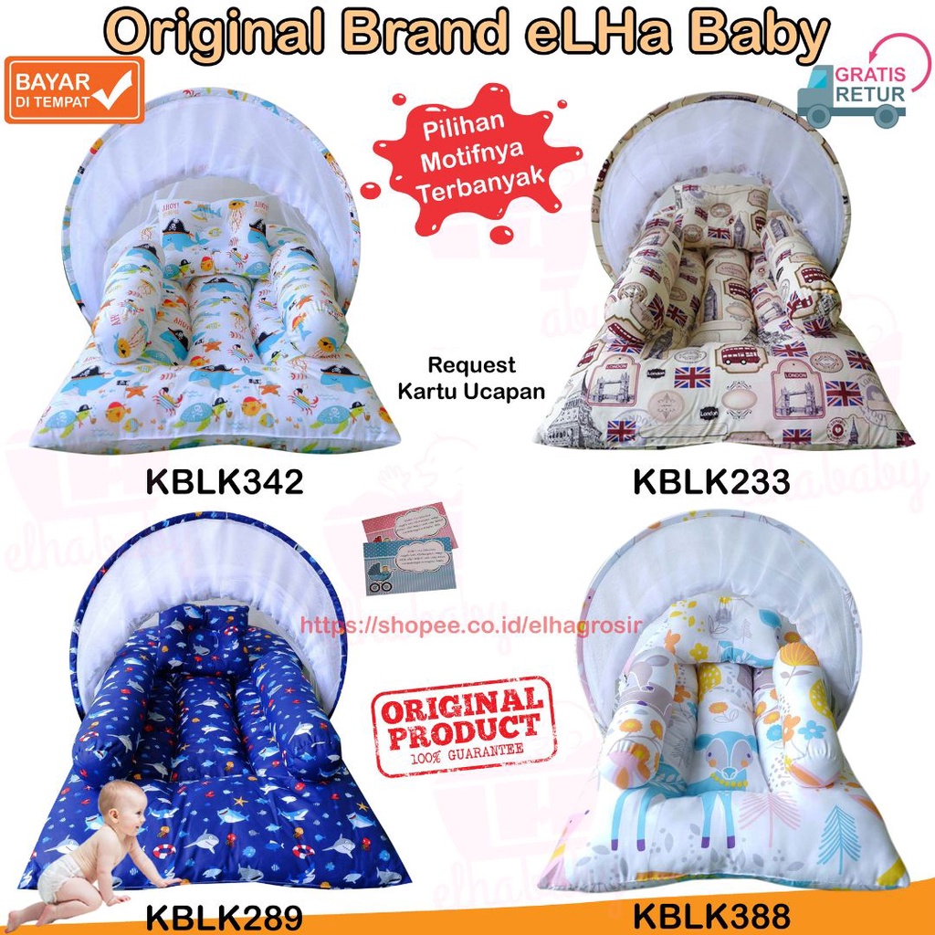 Toko Perlengkapan Bayi Kasur Bayi Lengkap Bantal dan Guling Bayi Baby Gift Set Kado Lahiran