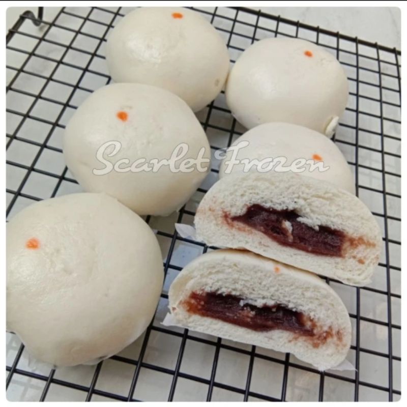 

Tausa Pao Kacang Merah | Red Bean Pao Premium Dimsum
