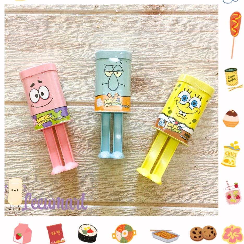 

[PRODUK LYWAQ] Korean Magic Hair Candy / Korea Viral Squidward Spongebob Candy / Magic Hair Candy Viral INR