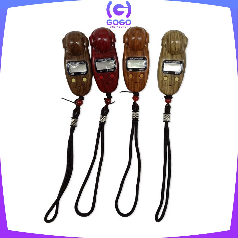 GOGO-C383 Tasbih Digital Kayu / Tasbih Digital Premium Mini Tally Counter / Alat Hitung Tasbeh Digital / Finger Counter