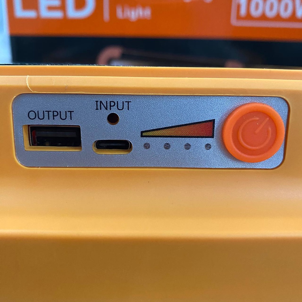 LED Solar Charging Light 1000W / Lampu Darurat Portable 8000 mAh 10000mAh