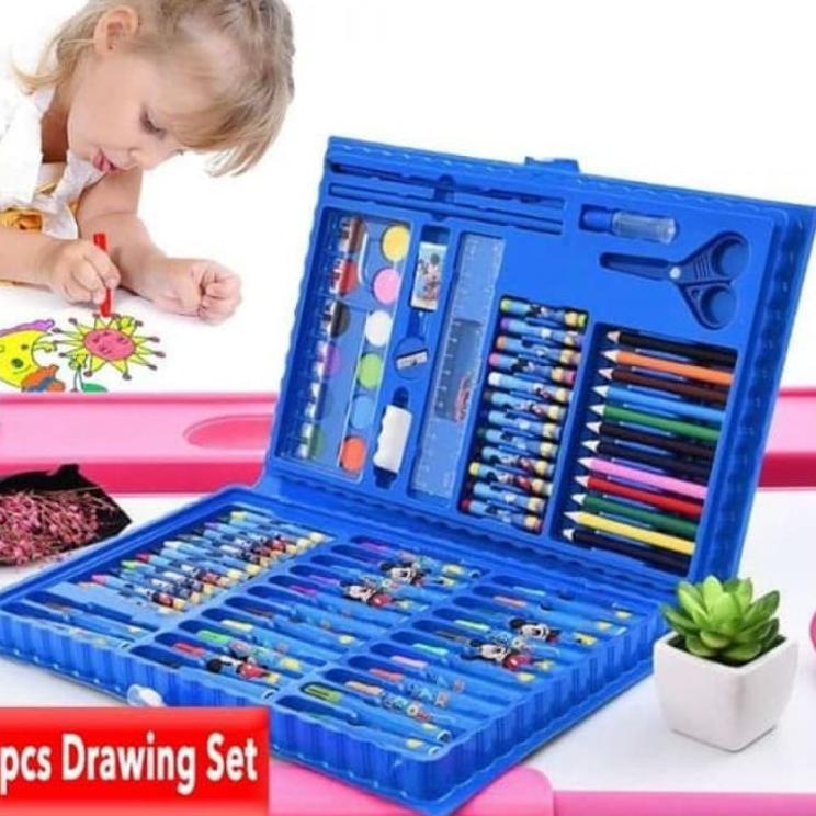 

[KODE PRODUK H6LBH9064] MM - crayon art set 150 PCS in 1 Art Set Pensil Warna Crayon Full Set Alat Lukis Gulali Books Pencil Menggambar Warna Warni