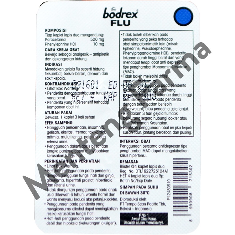 Bodrex Flu 4 Tablet
