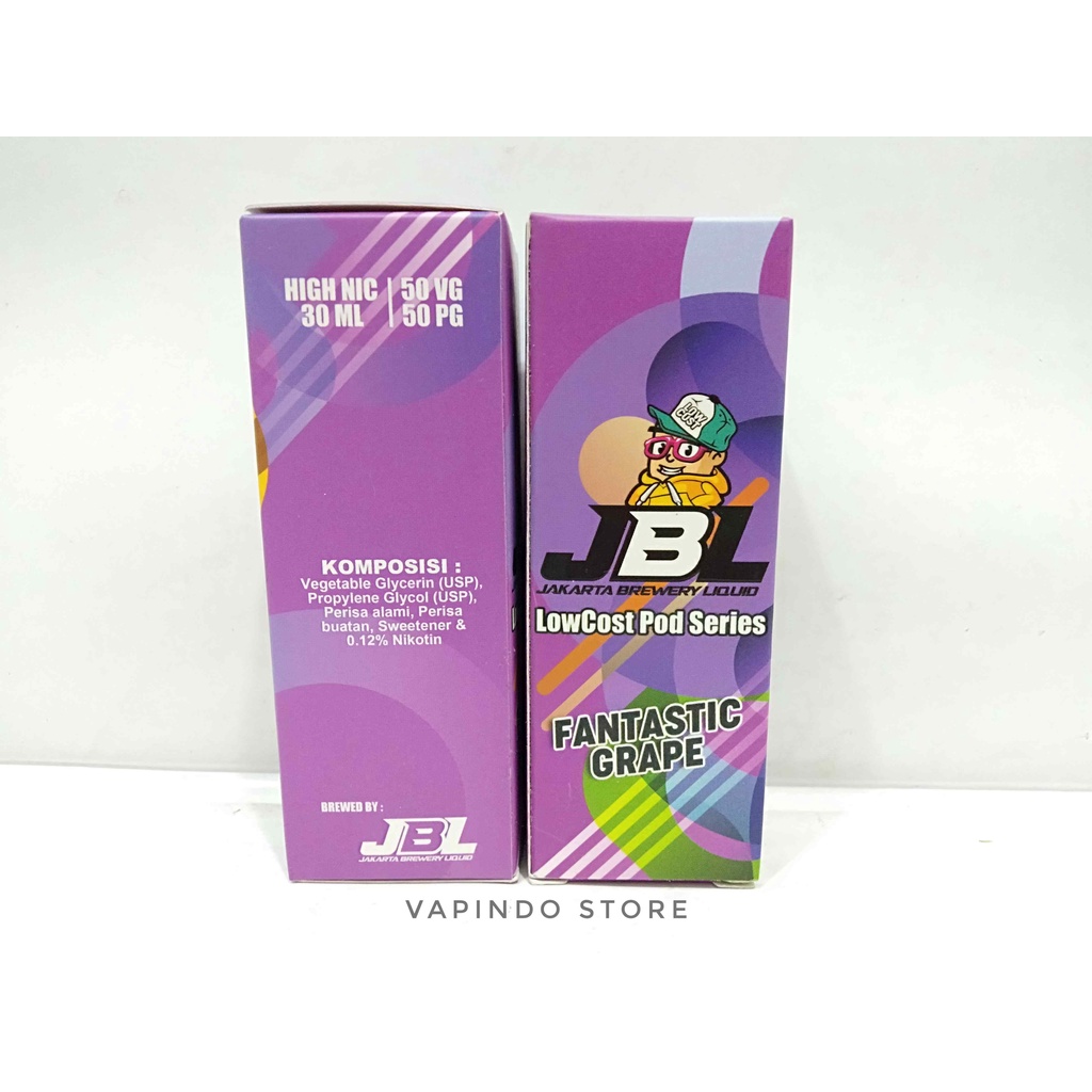 SALT LOWCOST FANTASTIC GRAPE 30ML NIC 12MG SALTNIC BY JBL LOW COST