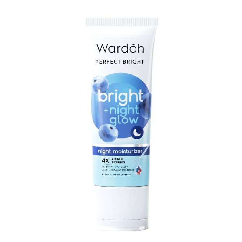 WARDAH PERCECT BRIGHT + GLOW NIGHT MOISTURIZER 20ML ~ ORIGINAL 100%