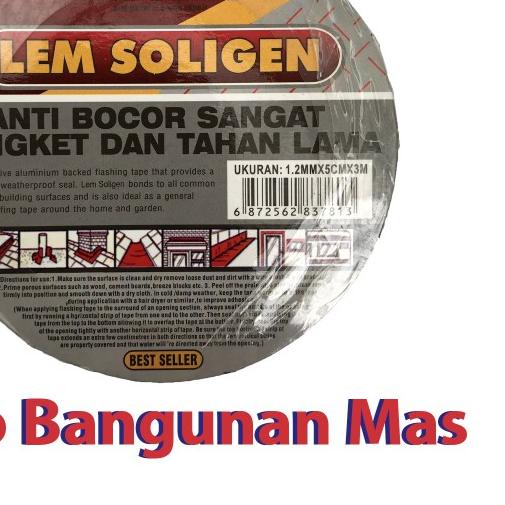 

Lem Seng SOLIGEN 3M LEM TALANG Super Band Lem Asbes Talang Genteng