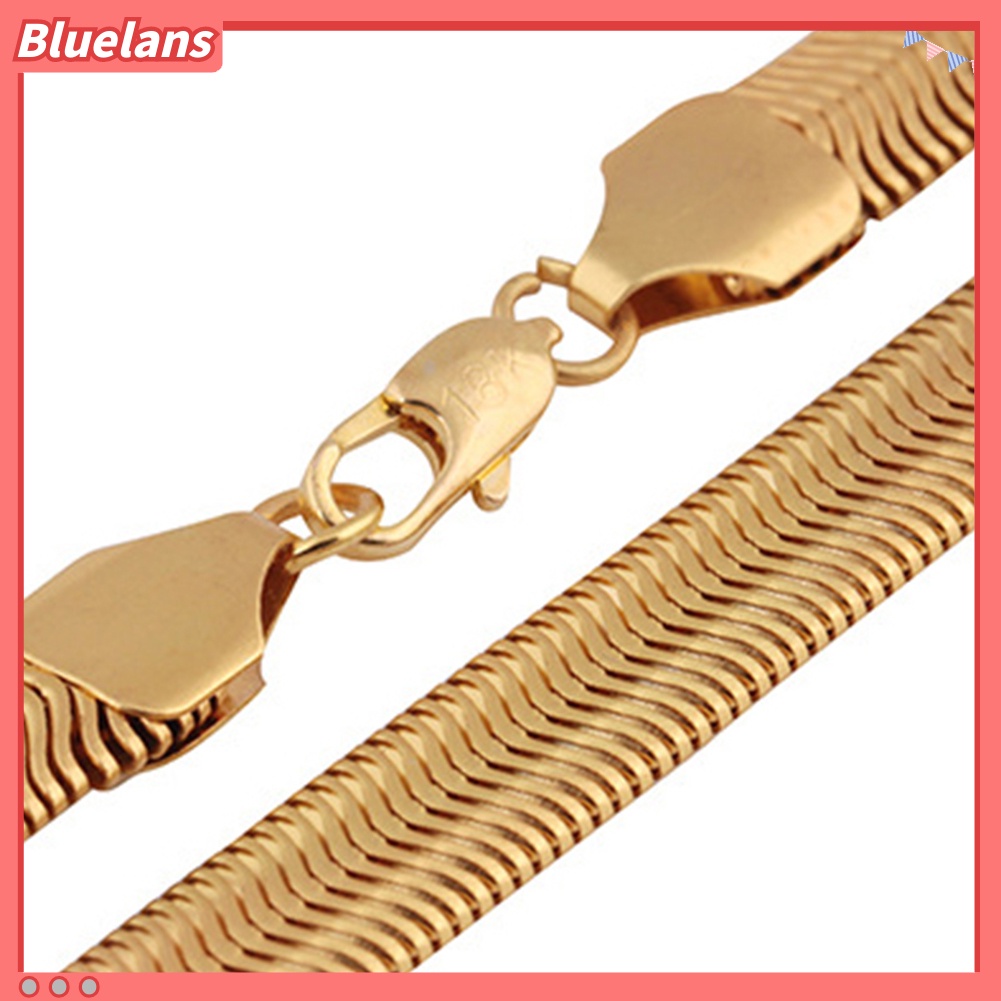 Bluelans Kalung Rantai Ular Tembaga Gaya Punk Hip Hop Rock Kpop Rapper Untuk Unisex