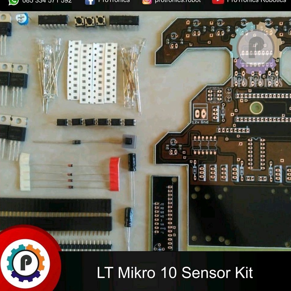Robot Line Follower Line Tracer Modul Kit Standard Lomba
