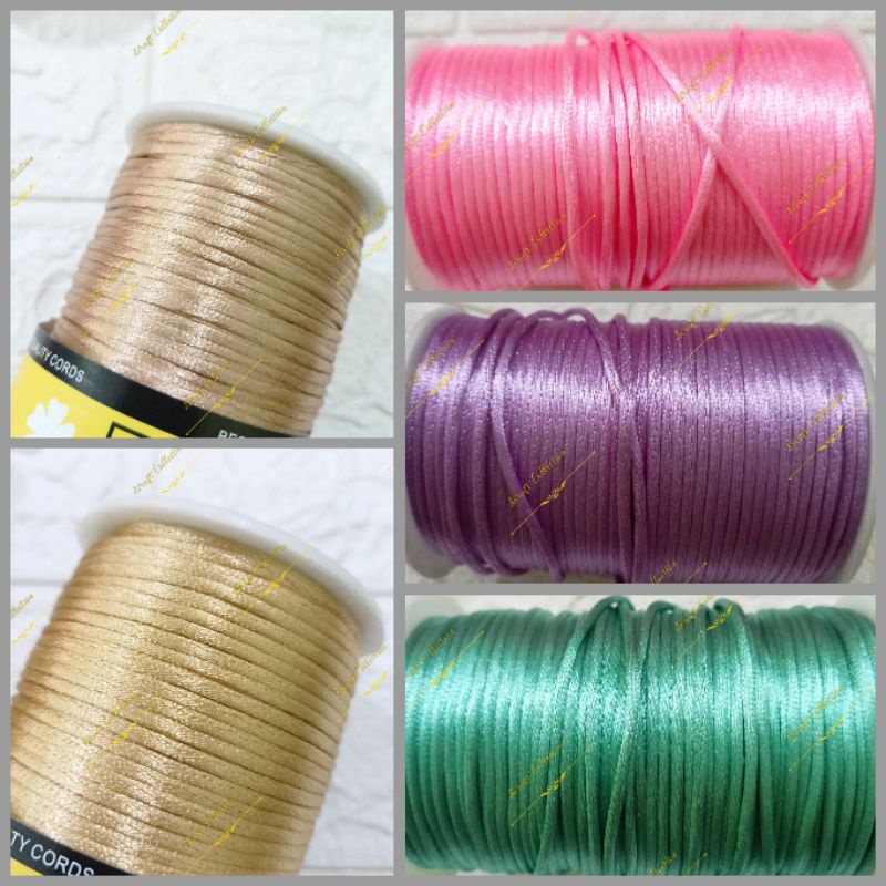 Jual Tali Cina Tali Satin 2mm Warna Meteran Shopee Indonesia 4091