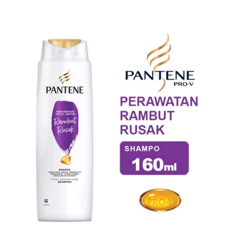 PANTENE Shampoo Total Damage Care 160ml (Kemasan baru)