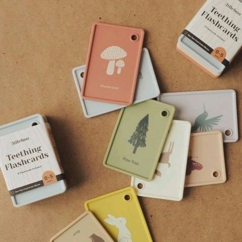 Lilleboo Teething Flashcards / Gigitan Bayi berbentuk Flashcards