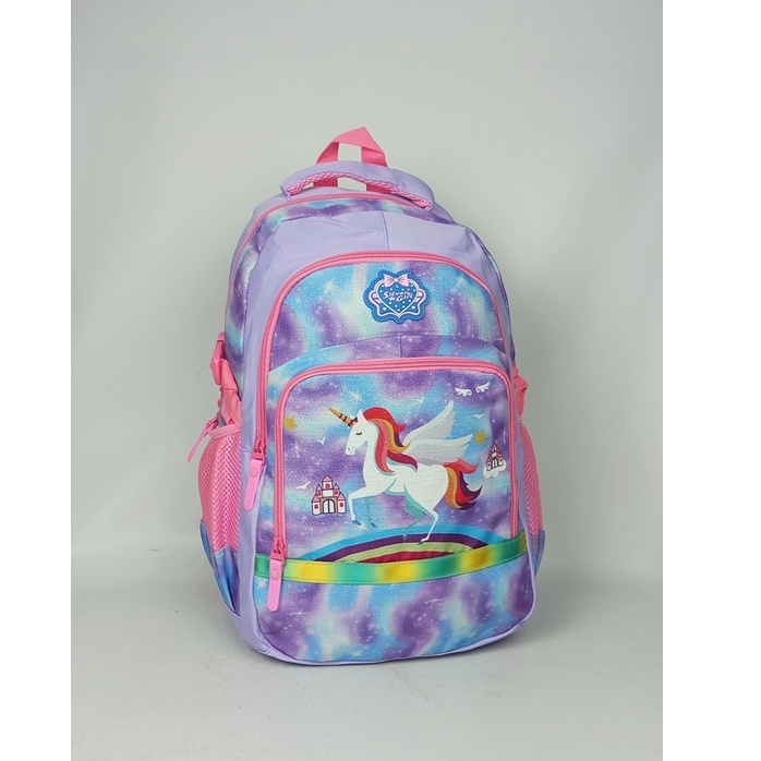 TAS ANAK RANSEL REMAJA ALTO SILVER GIRL ORIGINAL TAS MOTIF RAINBOW GAMBAR KUDA PONY