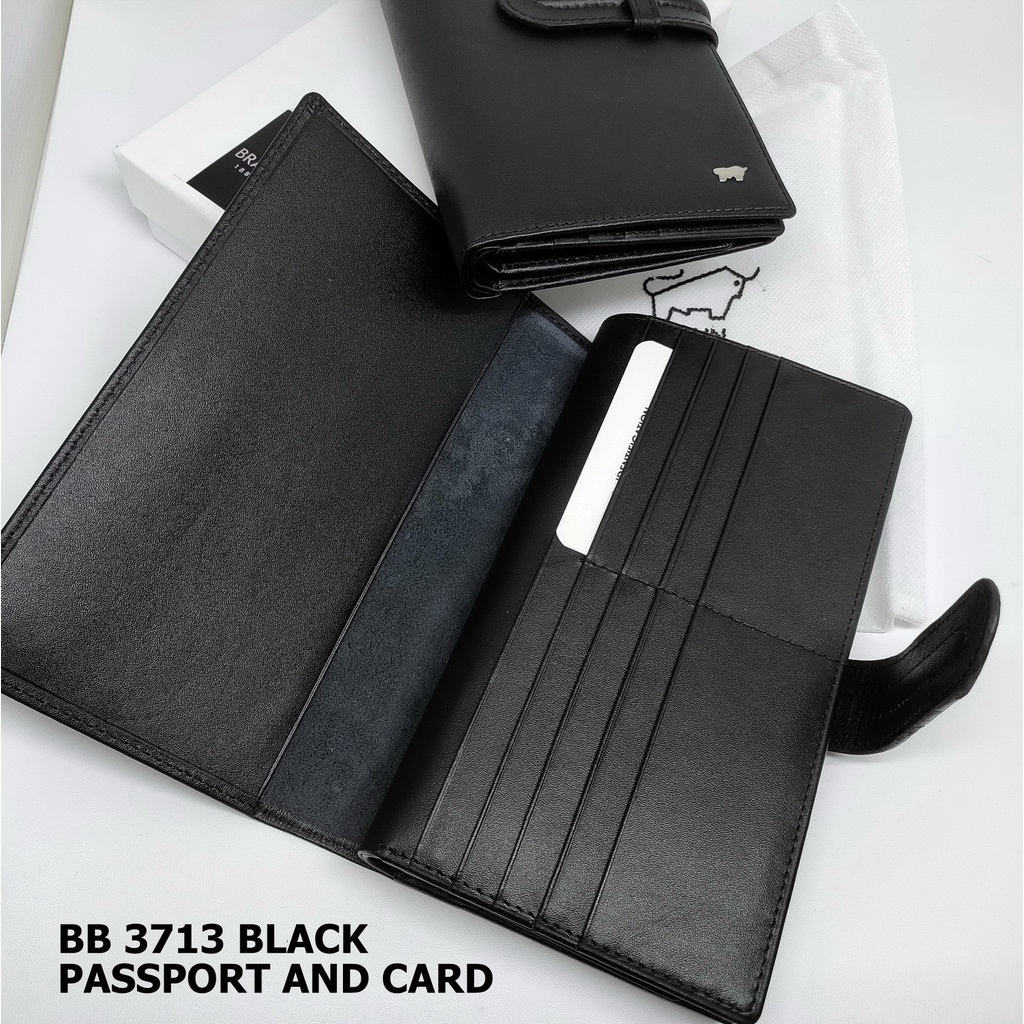 PASSPORT HOLDER DOMPET PASPOR DAN 40 CARD BB 3713 BLACK - TRAVEL DOCUMENT HOLDER