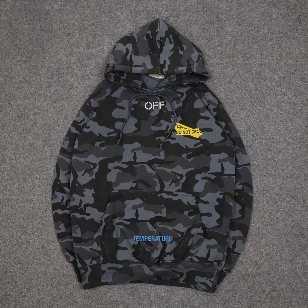 Sweater Hoodie OFF WHITE Zipper Mirror Original Hype Beast - sweater resletting