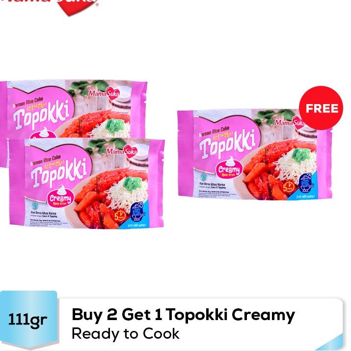 

Belanja Mantap--[Bundling] Buy 2 Get 1 Mamasuka Topokki Creamy 134 Gr