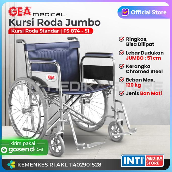 Jual Gea Kursi Roda Standar Jumbo Fs Shopee Indonesia