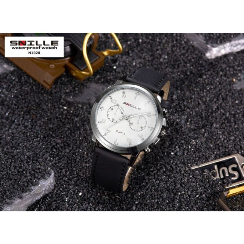 JAM TANGAN PRIA ORIGINAL SNILLE SN1211 ANTI AIR WATER RESIST CRONO OFF