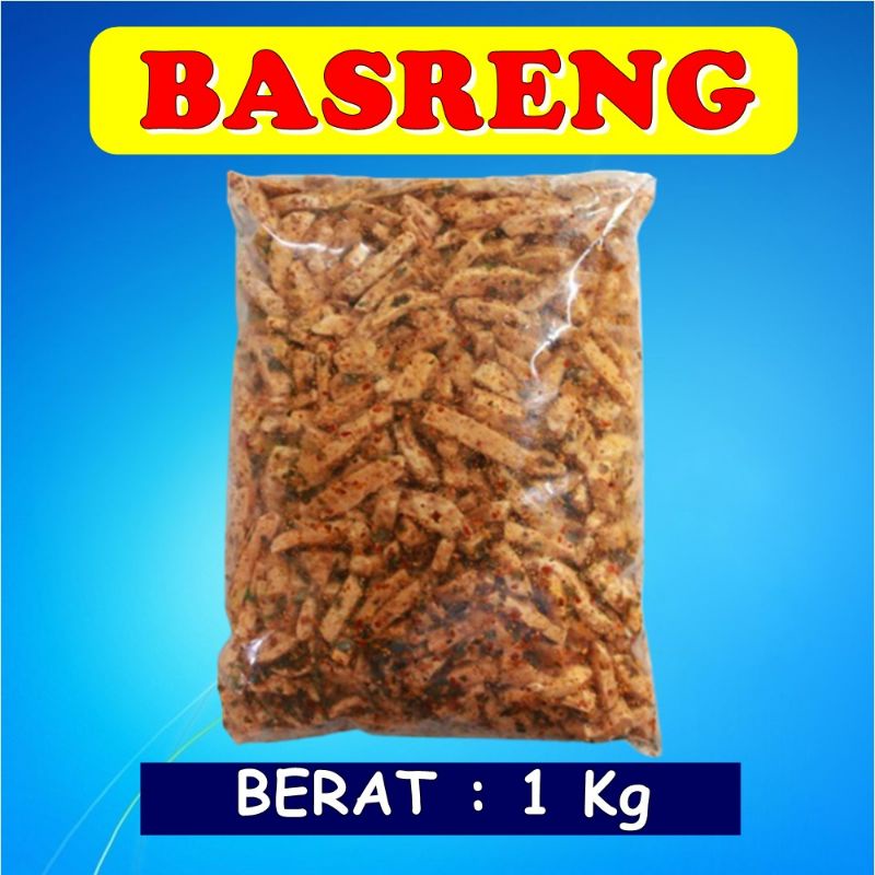 

Basreng 1 kg Bakso Goreng Renyah Gurih Basreng Pedas extra daun jeruk