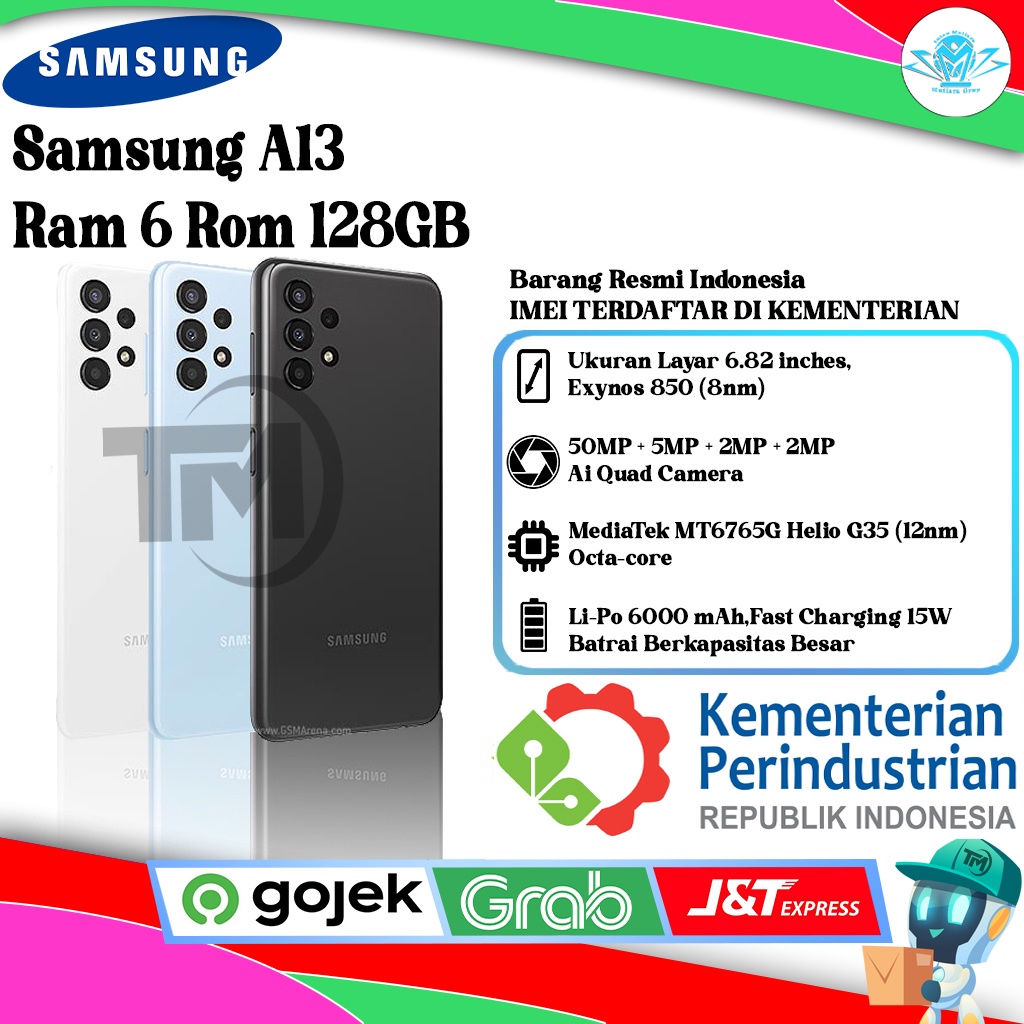 Samsung A13 Ram 6 Rom 128GB