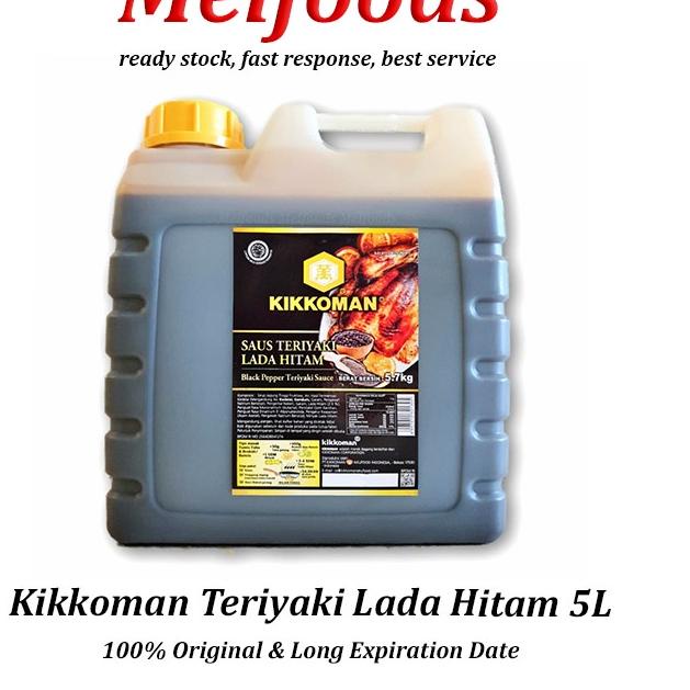 

id4k4Jy--Kikkoman Teriyaki Lada Hitam HALAL 5L - Saus Teriyaki Blackpepper
